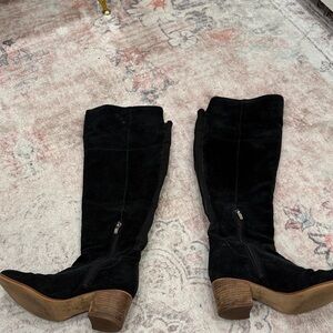 Marc Fisher Black Suede Boots